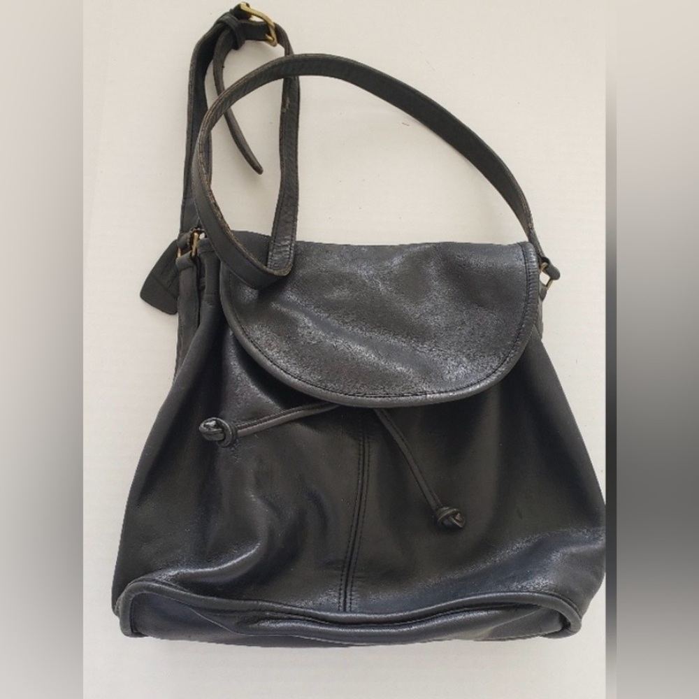Rare Vintage Coach Leather Soho Handle Drawstring Bag HTF